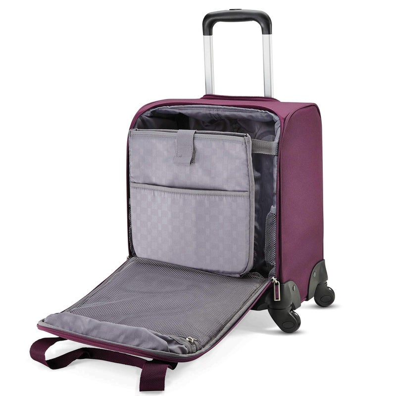 Samsonite حقيبة سامسونايت المحمولة تحت المقعد مع منفذ USB، بنفسجي، مقاس واحد - Image 4